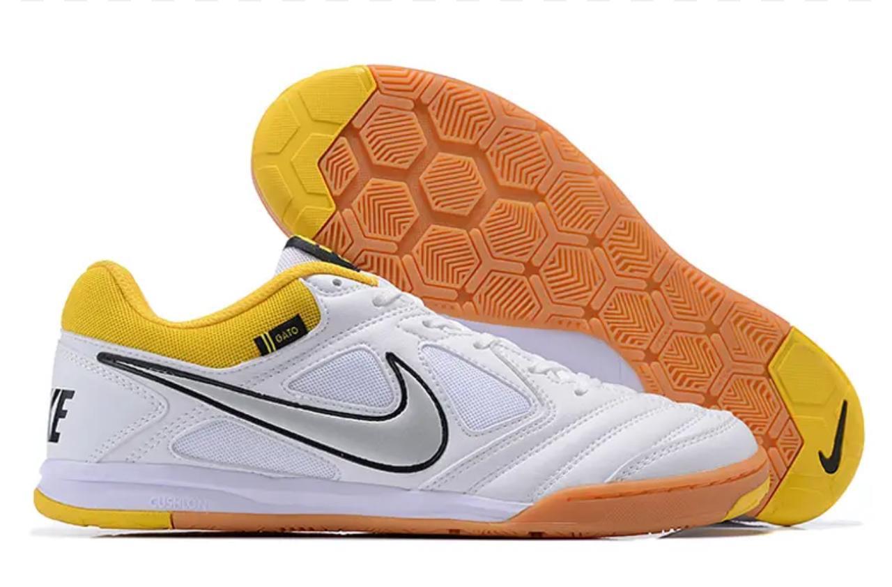 Futsal Gato Supreme Blanco Amarillo
