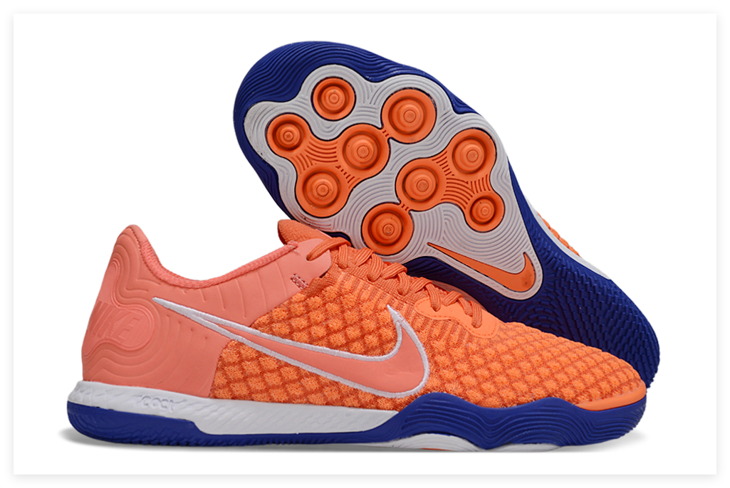 Futsal Gato React Naranja Azul