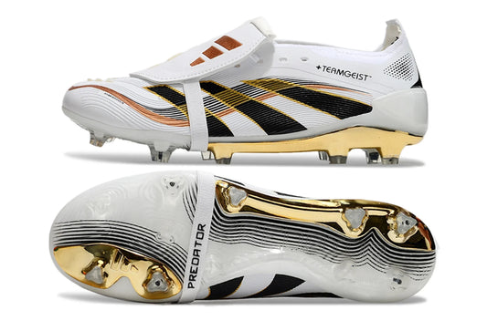 Guayos Predator Lengüeta Blanco Dorado Niño