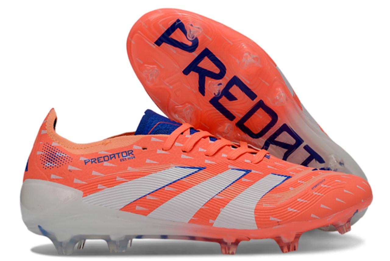 Guayos Predator Naranja Azul Cordones