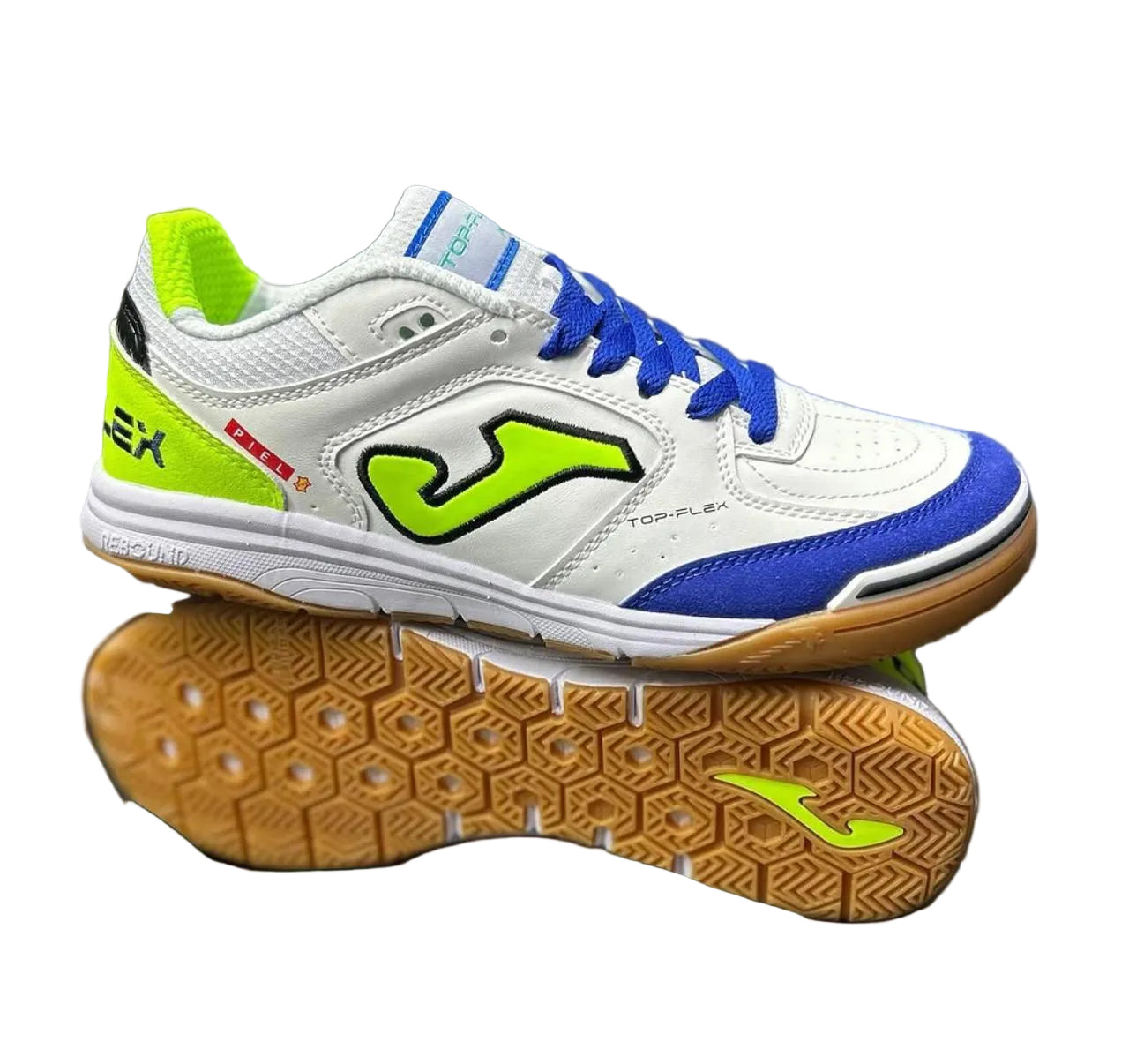 Joma Rebound Blanco Azul Verde Suela Goma