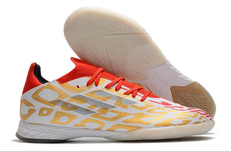 Futsal SpeedFlow Blanco Dorado Rojo