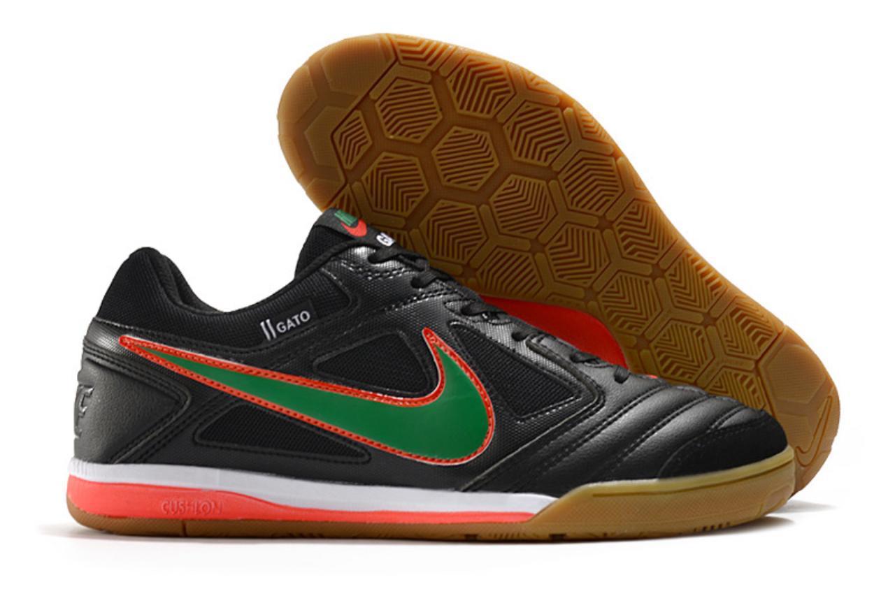 Futsal Gato Supreme Negro Verde Rojo
