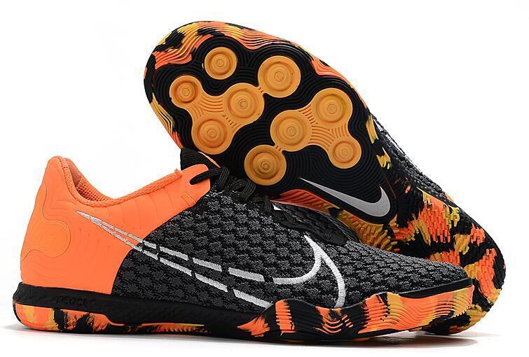 Futsal Gato React Negro Naranja