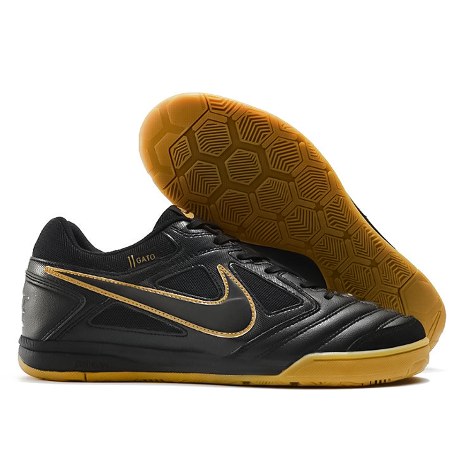 Futsal Gato Supreme Negro Dorado