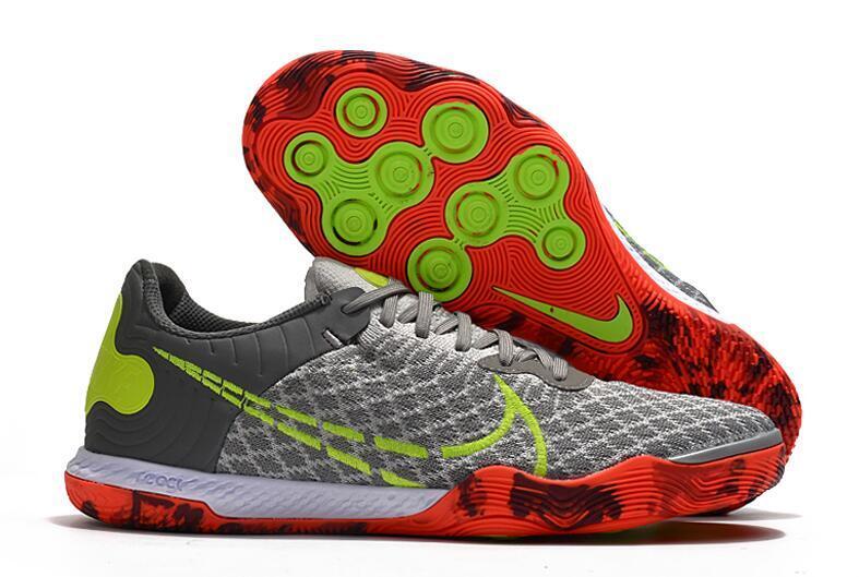 Futsal Gato React Gris Rojo