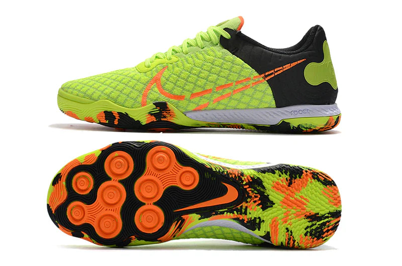 Futsala Gato React Verde Negro