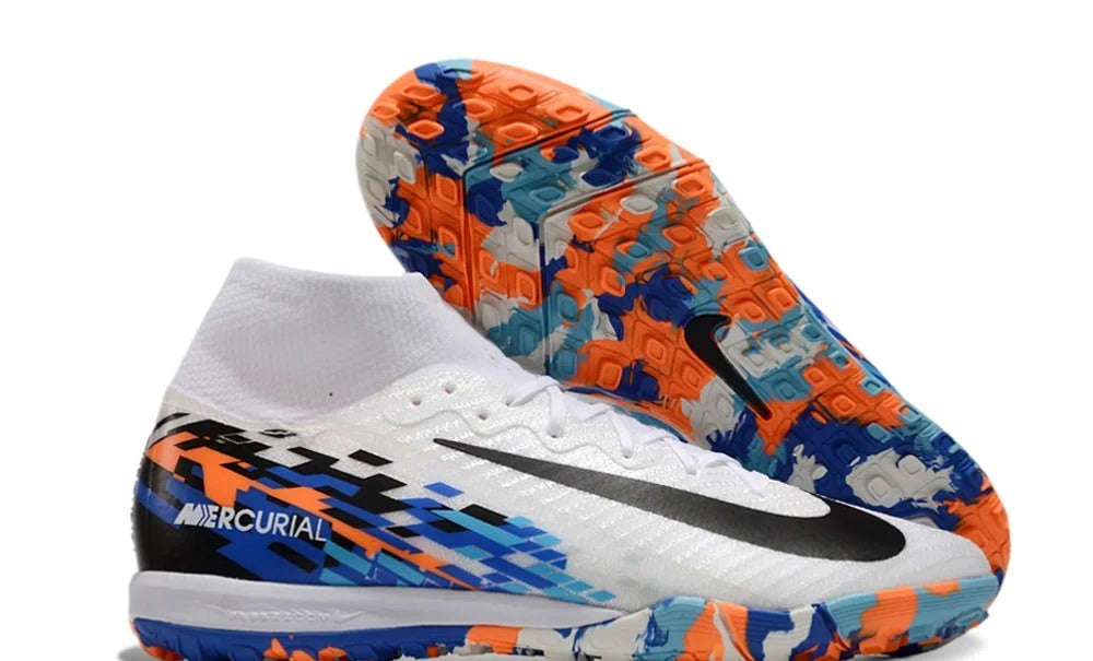 Torretin Mercurial Superfly 11 Blanco multicolor Naranja Niño