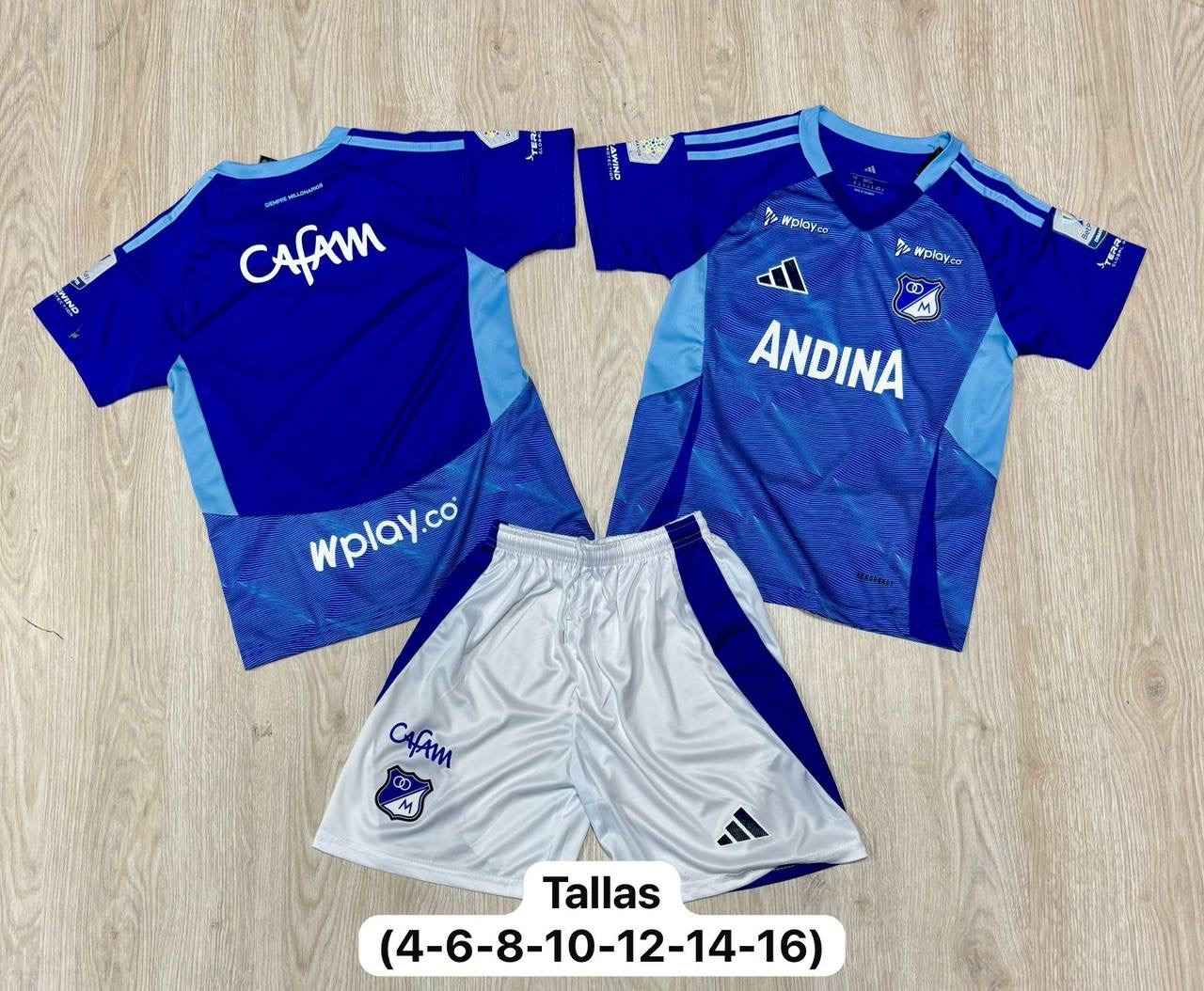 Uniforme niño Millonarios 2024