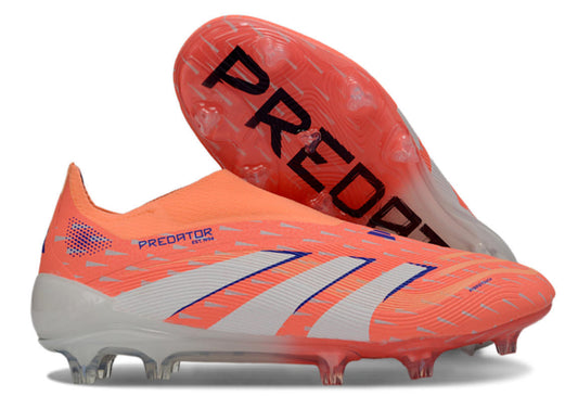 Guayos Predator Naranja Azul Laceless