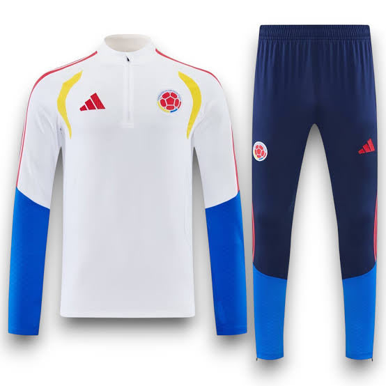 Sudadera Entrenamiento Colombia Blanca Niño