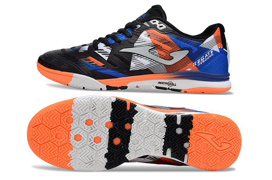 Joma Rebound Negro Franjas Naranja Azul