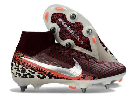 Guayos Mercurial Vinotinto Animal Print Aluminio Bota