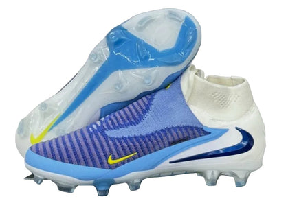 Guayos Phantom GX 6 Blanco Azul Bota Niño