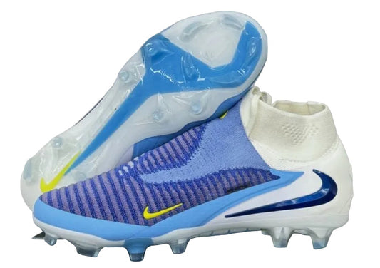 Guayos Phantom GX 6 Blanco Azul Bota Niño