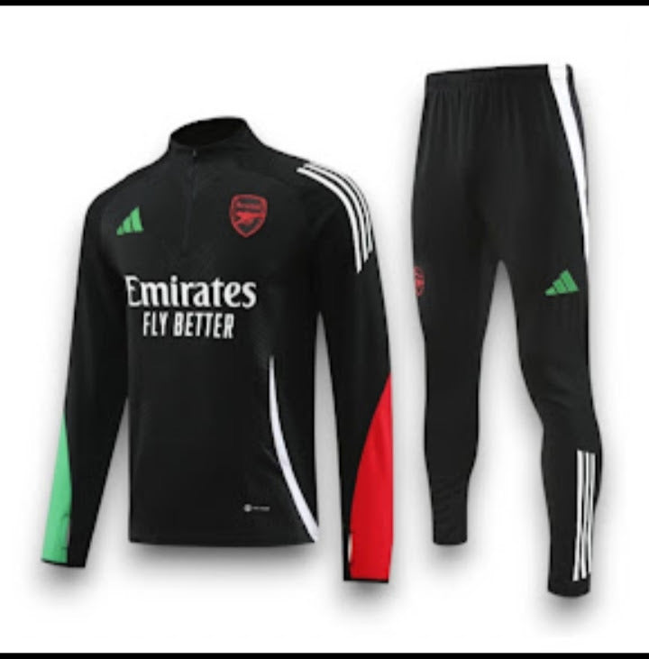 Entrenamiento Niño Arsenal Negro Rojo Verde