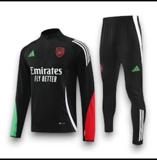 Entrenamiento Niño Arsenal Negro Rojo Verde