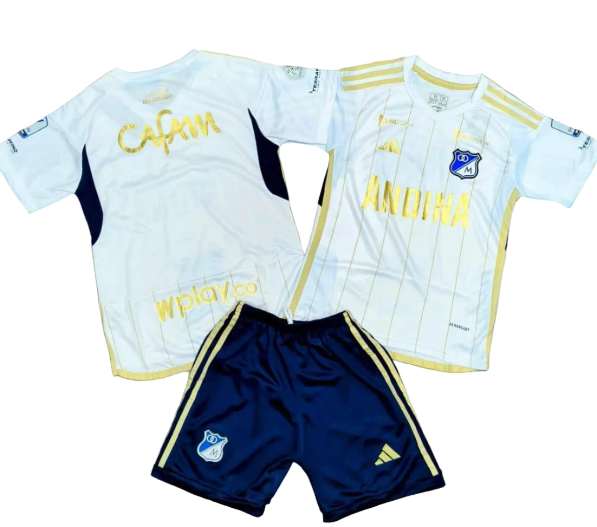 Uniforme Niño Millonarios Blanco Falcao