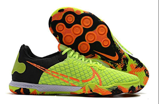 Futsal Gato React Verde Naranja