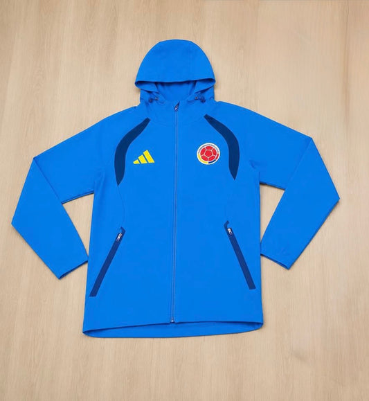 Chaqueta Impermeable Selección Colombia Azul