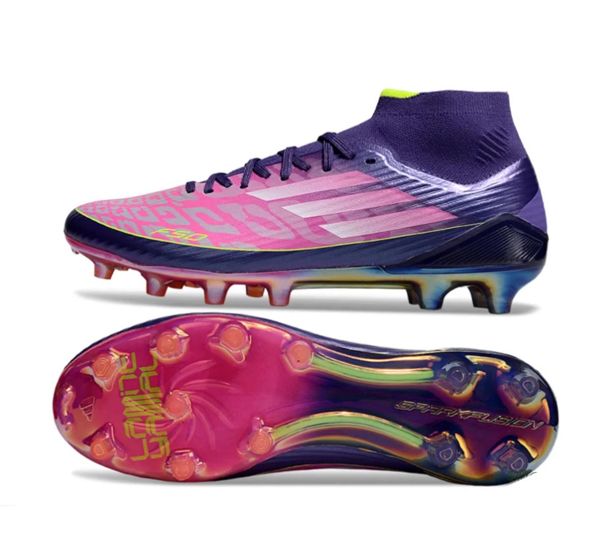 Guayos F50 Bota Lamine Yamal Morado Verde