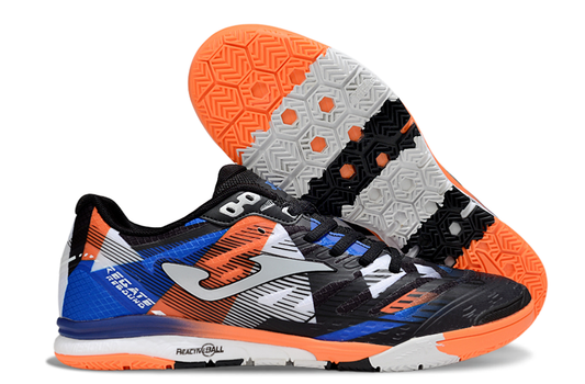 Joma Rebound Negro Franjas Naranja Azul