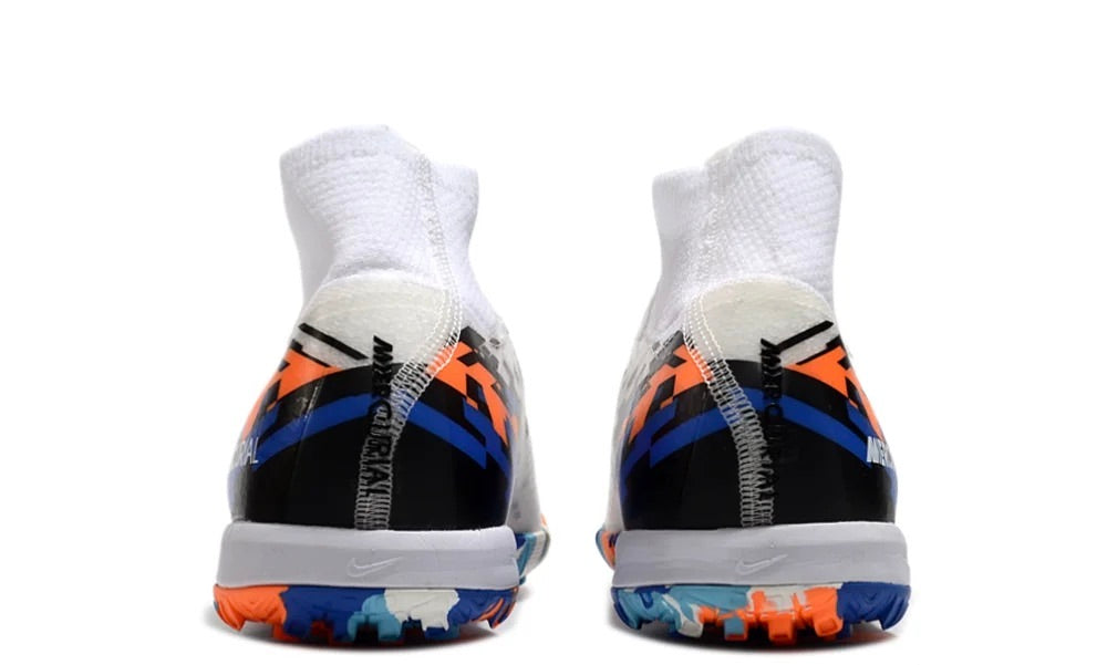 Torretin Mercurial Superfly 11 Blanco multicolor Naranja Niño