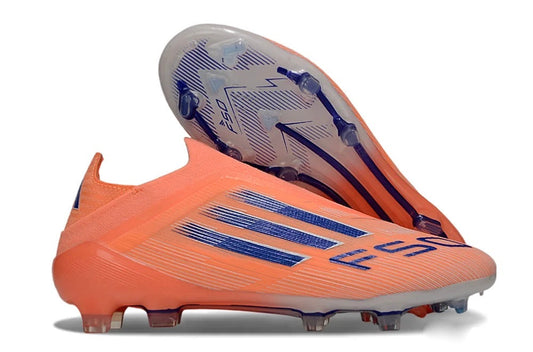 Guayos F50 Laceless Naranja Azul