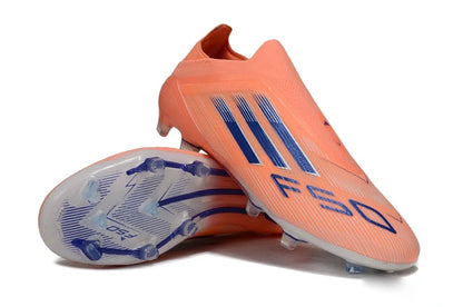 Guayos F50 Laceless Naranja Azul