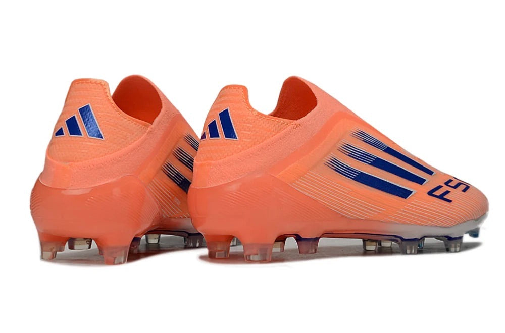 Guayos F50 Laceless Naranja Azul