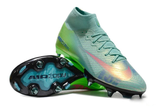 Guayos Mercurial Superfly Verde SG Tache aluminio