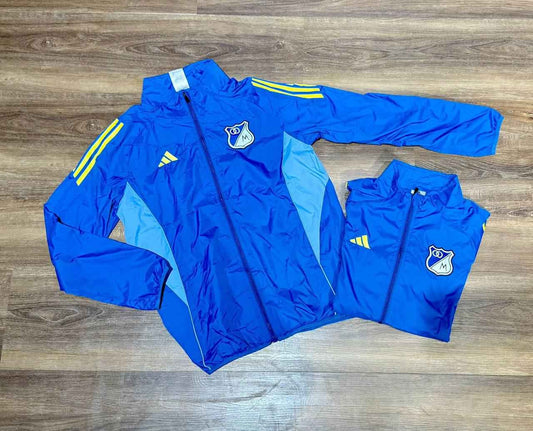 Chaqueta rompe viento Millonarios Fc