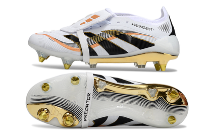 Guayos Predator Blanco Dorado Tache aluminio Lengüeta